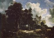 Jacob van Ruisdael Edge of a Forest with a grainfield oil painting on canvas